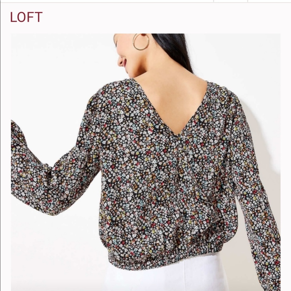 Loft Garden Wrap Back Cropped Top XS